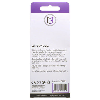 3.5mm Aux Cable to 3.5mm Aux Cable