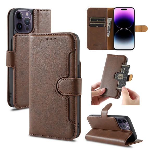 iPhone Xs Max Wallet Double Stiches Side Pocket Case