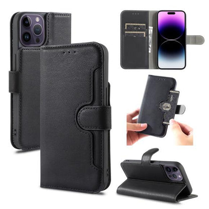 iPhone 16 Pro Wallet Double Stiches Side Pocket Case